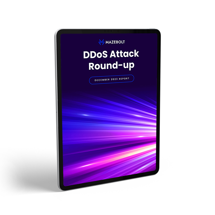 IPAD COVER - DDoS Attack Round-up - (December 2023)